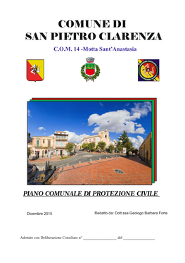 Piano Comunale Di Protezione Civile