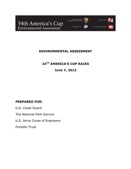 34Th America's Cup Environmental Assessment