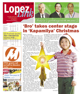 'Bro' Takes Center Stage in 'Kapamilya' Christmas