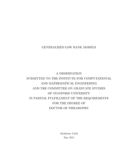 Madeleine Udell's Thesis