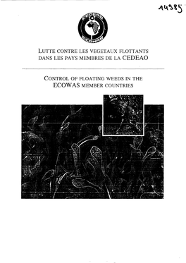 Lutte Contre Les Vegetaux Flottants Dans Les Pa Ys Membres De La Cedeao