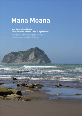 Mana Moana Guide to Nga Hapu O Ngati Porou Deed to Amend Double Page Booklet.Pdf