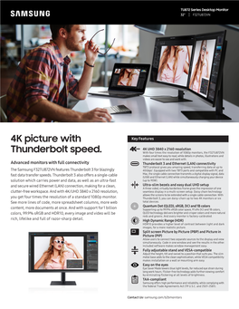 4K Picture with Thunderbolt Speed