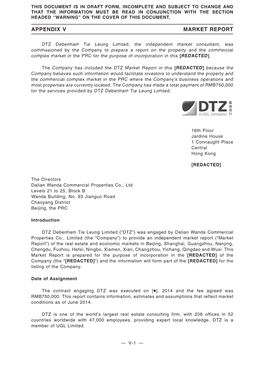 Appendix V Market Report