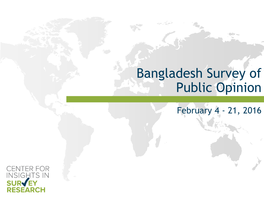 Bangladesh Survey of Public Opinion