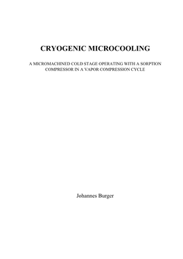 Cryogenic Microcooling