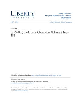 The Liberty Champion, Volume 5, Issue 18)