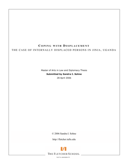 The Case of Internally Displaced Persons in Jinja, Uganda