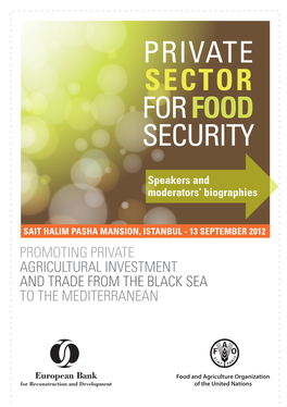 Private Sector for Food Security