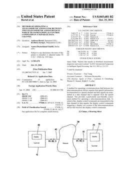 (12) United States Patent (10) Patent No.: US 8,045,681 B2 Hertel Et Al