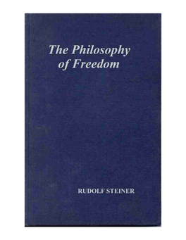 The Philosophy of Freedom