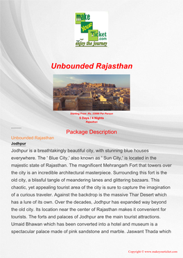 Unbounded Rajasthan