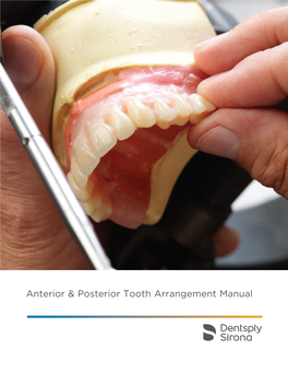 Anterior and Posterior Tooth Arrangement Manual