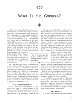 What Is the Godhead?