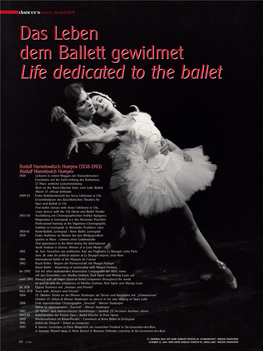 Das Leben Dem Ballett Gewidmet Life Dedicated to the Ballet Das Leben