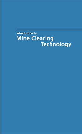 Introduction to Mine Clearing Technology