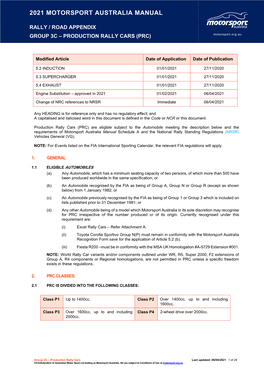 2021 Motorsport Australia Manual