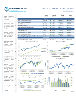 Islamic Finance Bulletin Issue 25, July 2017