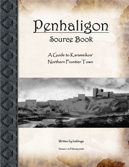 Penhaligon Sourcebook