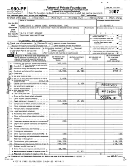 990 ^^ Return of Private Foundation