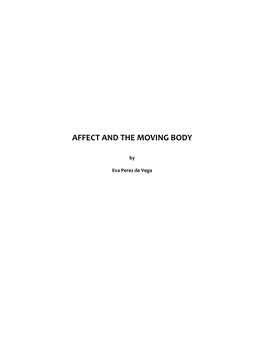 Affect and the Moving Body