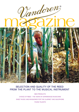 Selection and Quality of the Reed from the Plant to the Musical Instrument