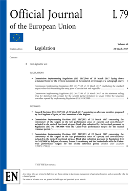 Official Journal L 79 of the European Union