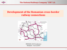 Development of the Romanian Cross-Border Railway Connections