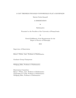 A Gap Theorem for Half-Conformally-Flat 4-Manifolds