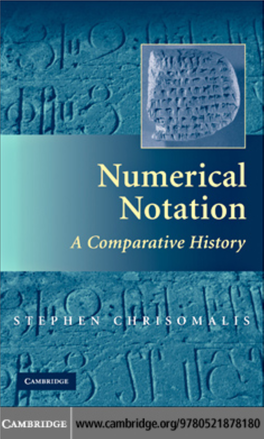 Numerical Notation: a Comparative History