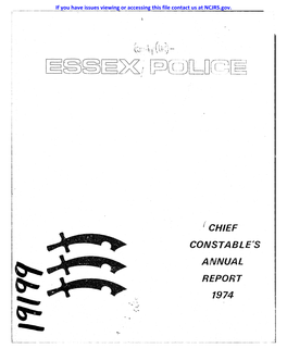 CHIEF CONSTABLE's ANNUAL 1!;L74