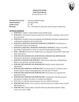 Download Simulated Fossil Dig Teacher's Guide