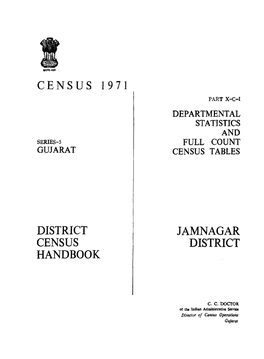 District Census Handbook, Jamnagar, Part X-C-I, Series-5