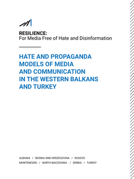HATE SPEECH, PROPAGANDA and DISINFORMATION in ALBANIAN MEDIA 33 Ilda Londo