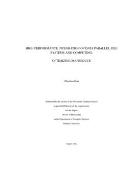 High Performance Integration of Data Parallel File Systems and Computing