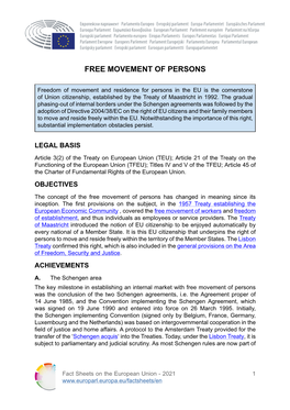 Free Movement of Persons