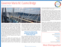 Governor Mario M. Cuomo Bridge E R a Ll E � N ���� A