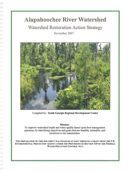 Alapahoochee River Watershed R Watershed Restoration Action Strategy R November 2007 ( R
