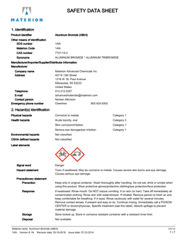 Safety Data Sheet