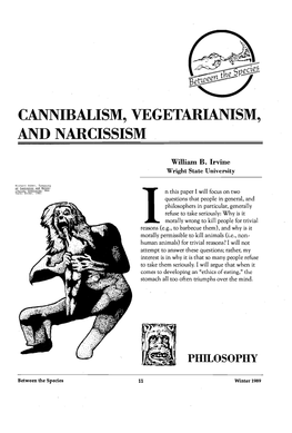 Cannibalism, Vegetarianism, and Narcissism