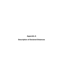 Appendix a Description of Declared Distances