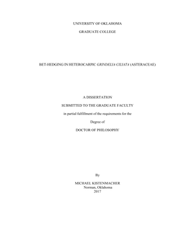 A Dissertation Submitted to T