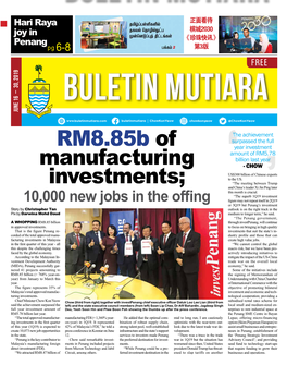 RM8.85B of Manufacturing Investments;