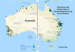 Australia Biodiversity of Biodiversity Taxonomy and and Taxonomy Plant Pathogenic Fungi Fungi Plant Pathogenic