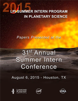 Thirty-First Annual Summer Intern Conference