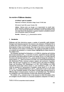 An Overview of Fullerene Chemistry