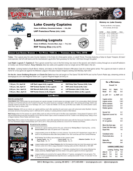 Lake County Captains Lansing Lugnuts