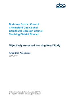 Braintree District Council Chelmsford City Council Colchester Borough Council Tendring District Council