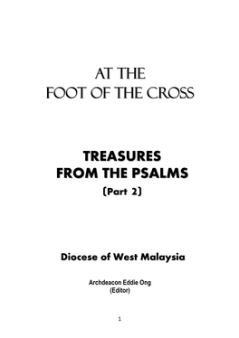 At the Foot of the Cross TREASURES from the PSALMS