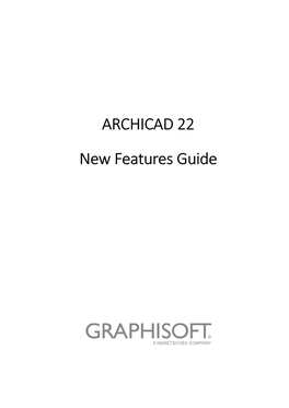 ARCHICAD 22 New Features Guide